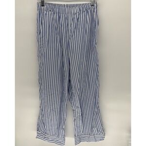 Polo Ralp Lauren Pajamas Pants Striped 100% Cotton Elastic Waist Unisex M